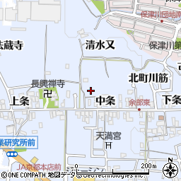 京都府亀岡市余部町（北町川筋）周辺の地図