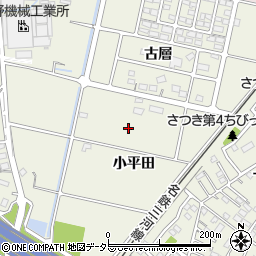 愛知県豊田市花園町小平田周辺の地図