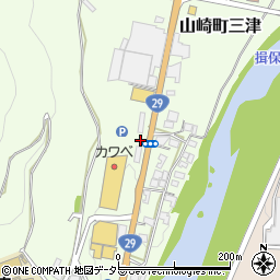 兵庫県宍粟市山崎町三津248-1周辺の地図