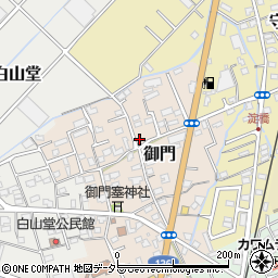 静岡県伊豆の国市御門1周辺の地図