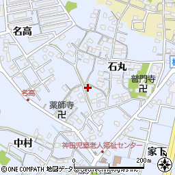 愛知県大府市横根町石丸40周辺の地図