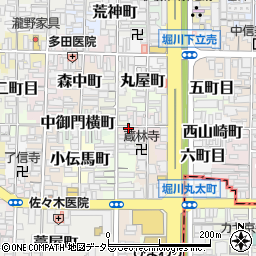 京都府京都市上京区講堂町周辺の地図