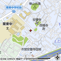 ヤマザキＹショップ栗東店周辺の地図