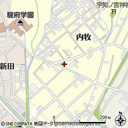静岡県静岡市葵区内牧230周辺の地図