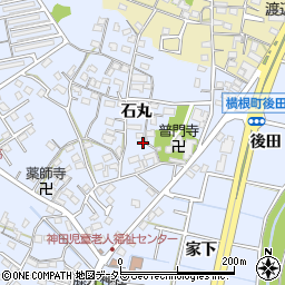 愛知県大府市横根町石丸79周辺の地図