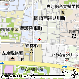 京都府京都市左京区岡崎西福ノ川町12周辺の地図