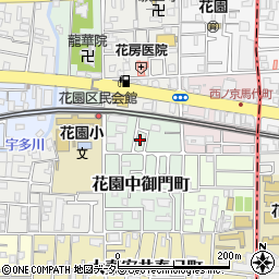 京都府京都市右京区花園中御門町周辺の地図