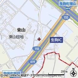 愛知県豊田市生駒町東山675-6周辺の地図