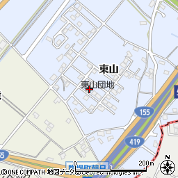 愛知県豊田市生駒町東山159周辺の地図