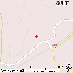 兵庫県丹波篠山市後川下236周辺の地図