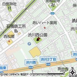 渋川西公園周辺の地図