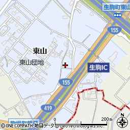 愛知県豊田市生駒町東山675-5周辺の地図