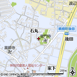 愛知県大府市横根町石丸90周辺の地図