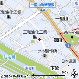 愛知県刈谷市一里山町家下周辺の地図