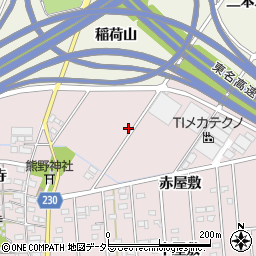 愛知県豊田市幸町稲荷山周辺の地図