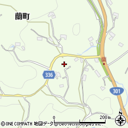愛知県豊田市蘭町大向周辺の地図