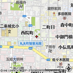 京都府京都市上京区櫛笥町725-1周辺の地図