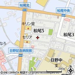 滋賀県蒲生郡日野町松尾5丁目55周辺の地図