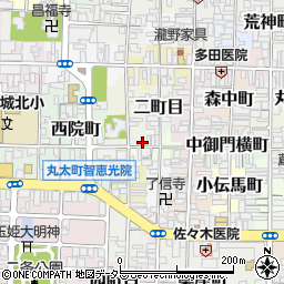 京都府京都市上京区櫛笥町722周辺の地図