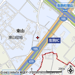 愛知県豊田市生駒町東山675周辺の地図