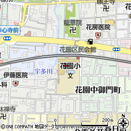 京都府京都市右京区花園車道町周辺の地図