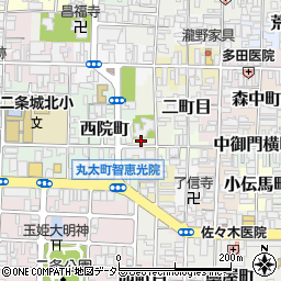京都府京都市上京区櫛笥町725周辺の地図