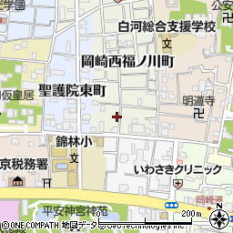 京都府京都市左京区岡崎西福ノ川町13周辺の地図
