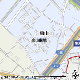 愛知県豊田市生駒町東山213周辺の地図