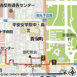 京都府京都市上京区養安町246周辺の地図
