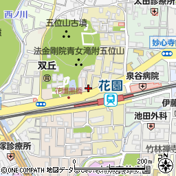 京都新聞花園販売所周辺の地図