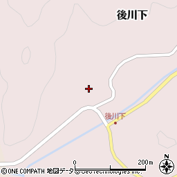 兵庫県丹波篠山市後川下264周辺の地図