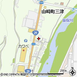 兵庫県宍粟市山崎町三津232周辺の地図