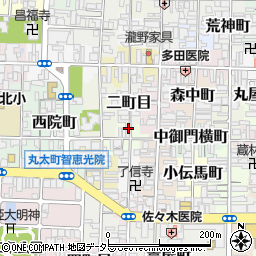 京都府京都市上京区二町目650周辺の地図