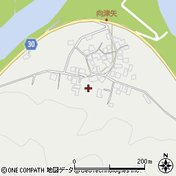 岡山県真庭市向津矢周辺の地図