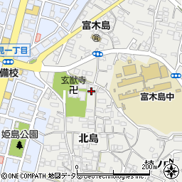 愛知県東海市富木島町北島23周辺の地図