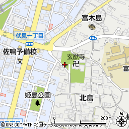 愛知県東海市富木島町北島27周辺の地図