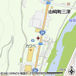 兵庫県宍粟市山崎町三津233周辺の地図