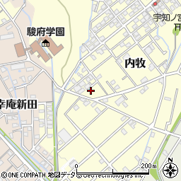 静岡県静岡市葵区内牧141周辺の地図