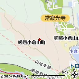 京都府京都市右京区嵯峨小倉山町周辺の地図