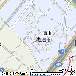 愛知県豊田市生駒町東山189周辺の地図