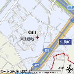 愛知県豊田市生駒町東山252-1周辺の地図