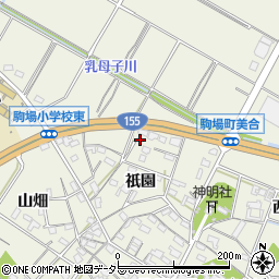 愛知県豊田市駒場町祇園68周辺の地図