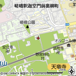 奥嵯峨竹芸周辺の地図