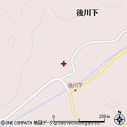 兵庫県丹波篠山市後川下269周辺の地図