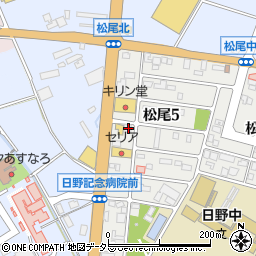 滋賀県蒲生郡日野町松尾5丁目35周辺の地図