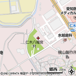 愛知県岡崎市仁木町郷西1周辺の地図