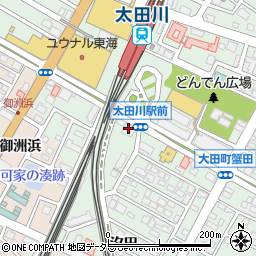 愛知県東海市大田町蟹田69周辺の地図