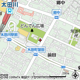 愛知県東海市大田町蟹田112周辺の地図