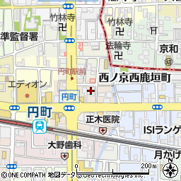 クラウンハイム西ノ京円町周辺の地図