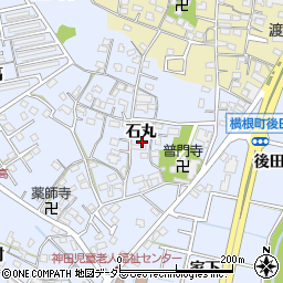 愛知県大府市横根町石丸76-2周辺の地図